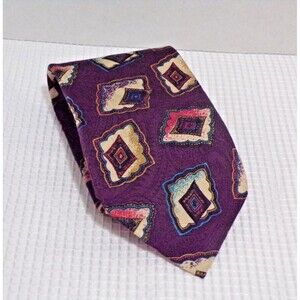 Colore Italia Multi Color Silk Dress Tie Pre-Owned 56" Long x 3.5" Wide